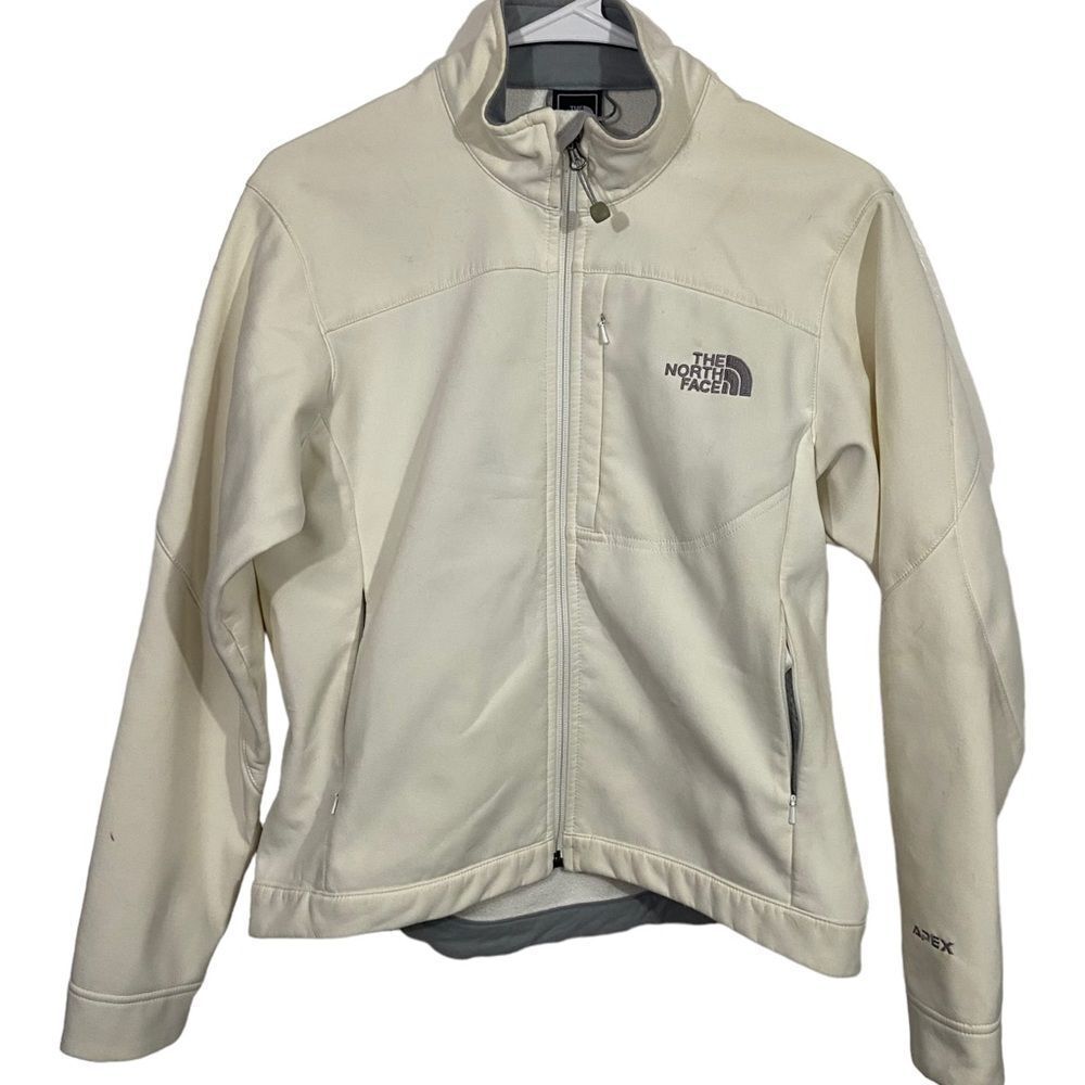 The North Face White Soft Shell Cold Weather Jacket